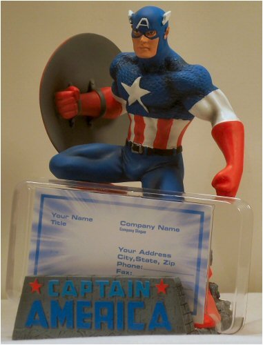 Marvel Heroes Desk Set - Captain America Business Card Holder