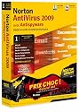 Norton Antivirus 2009 (1an, 1 poste)
