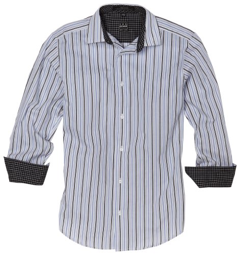 Ike Behar Boys 8-20 Stripe Woven Shirt,Blue,Medium Ike Behar Boys 8-20 Stripe Woven Shirt,Blue,Medium