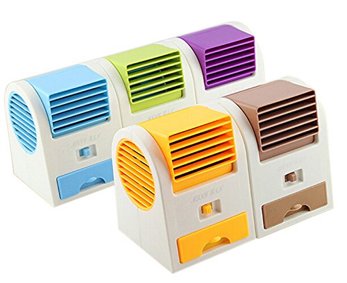 USB or AA Battery FAN MINI PORTABLE DESKTOP COOLING DESK QUIET FAN FOR COMPUTER LAPTOP PC - Green