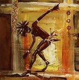 Art Reproduction Oil Painting African Dancer Classic 20 X 24 - Hand Painted Canvas Art