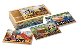 Melissa & Doug Deluxe Construction in a Box Jigsaw Puzzles