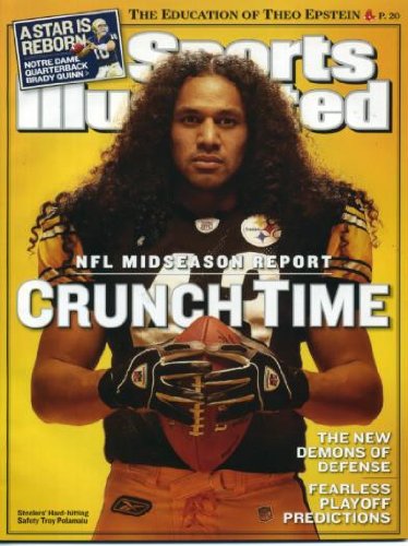 Sports Illustrated November 14, 2005 Troy Polamalu/Pittsburgh Steelers Cover, Brady Quinn/Notre Dame