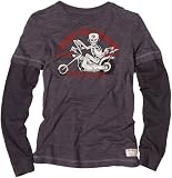 True Religion Boys 8-20 Long Sleeve Two-fer Bikers Graphic Tee