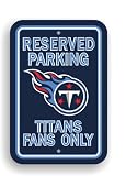 NFL Tennessee Titans Plastic Parking Sign