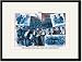 Black Framed/Matted Print 17x23, Puck Magazine: The Pasteur Boom