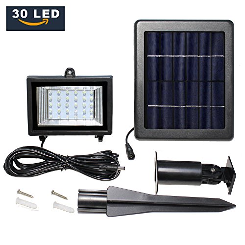 LTE 30 LED Solar Lights, Outdoor Security Floodlight, 150 Lumen, IP65 Waterproof, Auto-induction , Solar Flood Light for Lawn, Garden, Pool.