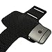 iGadgitz Reflective Anti-Slip Black Sports Jogging Gym Armband for HTC One MINI 2 2014 HTC One Remix ( M8 Mini ) with Key Slot