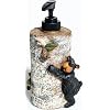 Willie Black Bear Liquid Soap Dispenser, 7"