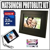 Matsunichi PF-8E Photoblitz 8-inch Digital Picture Frame + Accessory Kit