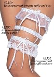 Satin Organza Garter with Bow
