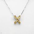 Necklace With 2.25ctw Genuine Citrines Made in 925 Sterling silver. Total item weight 5.0g Length 16in