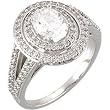 18K White Gold Diamond Semimount - 0.80 Ct. - CENTER STONE IS NOT INCLUDED