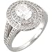 Platinum Diamond Semimount - 0.80 Ct. - CENTER STONE IS NOT INCLUDED