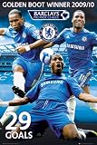 Chelsea FC Didier Drogba Golden Boot Football Poster 61 cm x 91.5 cm