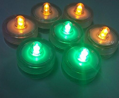 XJE®Waterproof Tealights Pack of 10-green