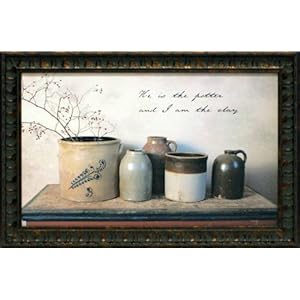 He is the Potter by Billy Jacobs 15x23 framed artwork country print He is the Potter by Billy Jacobs 15x23 framed artwork country print