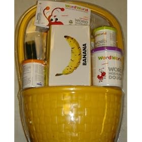 WordWorld Fruit Basket Word Modeling Dough with Word Molds by Word World