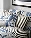 DwellStudio Draper Stripe King French Back Case Pair, Ash