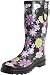 Western Chief Women's Floral Play 49953 Knee-High Boot,Black/Multi,9 M US