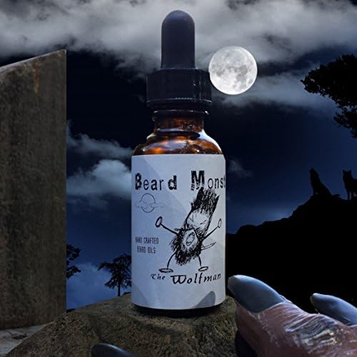 Beard Monster Beard Oil Fragrance & Conditioner Oils for Men - The Wolfman - Pine & Cedar Scented 2 oz.