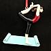 Yoga Pose, Female, Brunette Personalized Christmas Tree Ornament