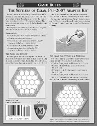 Family Board Games Settlers of Catan pre 2007 Adapter Kit