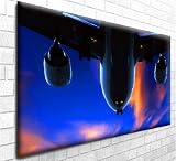 Take Off Stunning Chunky Canvas Contemporary Art Print - Framed Ready to Hang - Range of Sizes Available oneblankwall.co.uk, 30 inch x 20 inch