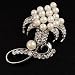 Large Pearl Flower Fashion Wedding Brooch
