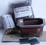 Bonsai Potting Kit, 6.25 Metalic Bronze Pot Included