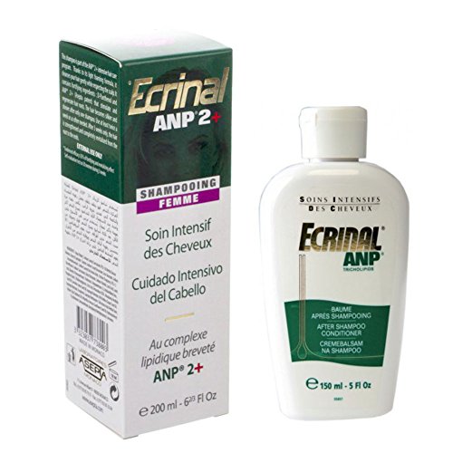 Ecrinal ANP 2 Hair Loss Shampoo (New Formula) for Women and ANP Conditioner Set