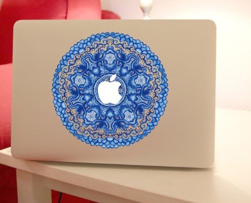 macbook decal Amazing Decal partial Macbook sticker blue flower partial cover Macbook Pro decal Skin Macbook Air 13 Sticker Macbook decal