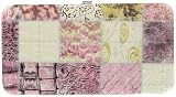 Mauve Patchwork Metropolitan Hard Case Wallet