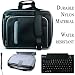 Black Silver Travel Smart Carrying Case with Optional Adjustable Shoulder Strap // Airport Check-Point-Friendly // For Apple MacBook White 2011 Notebook + Includes a Slim Wireless Bluetooth Keyboard