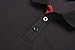 Coofandy Men's Casual Short Sleeve T-shirt Contrast Color Polo Shirts