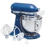 KitchenAid KSM150PSBW Artisan 5-Quart Stand Mixer, Blue Willow