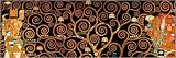 Art Print, Tree Of Life Dark by Gustav Klimt, Final Size: 36 in X 12 in.