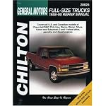 General Motors Full-Size Trucks, 1988-98, Repair Manual (Chilton Automotive Books) book cover