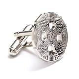 Silver Celtic Cross Cufflinks Cuff Links