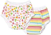 Carter's Girls 2-6x Rainbow 2 Pair Pack Training Pant