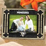 NHL Pittsburgh Penguins Black Art-Glass Horizontal Picture Frame