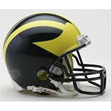 Michigan Wolverines Miniature Replica NCAA Helmet w/Z2B Mask