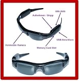 Spy 5in1 Spion Sonnenbrille Kamera Brille Spy Cam: Videos, Fotos, Mikro + Zubehör 4GB Speicher