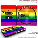 DJ Hero Skin Rainbow Stripes fits Nintendo Wii DJ Heros (DJ HERO NOT INCLUD ....