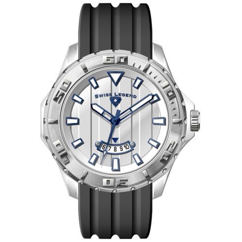 Swiss Legend Men's Portofino Collection Silver-Tone Silver Dial Watch #SL-40045-22