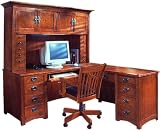 Computer L Shaped Desk with Hutch by DMI Office Furniture