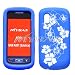 SAMSUNG A887 Solstice Laser Hibiscus White Blue Skin Case