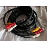 8' Foot Rca Audio/video Wires for Tv/ Stereo/ Vcr/ Satellite/amps/cd players