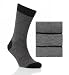 3 Pairs of Wool Blend Formal Textured Socks