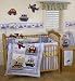 Bedtime Originals Travel Time 4-Piece Baby Crib Bedding Set - Blue